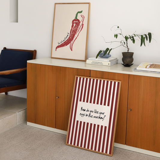 How Do You Like Your Eggs Print - Refined Spaces 