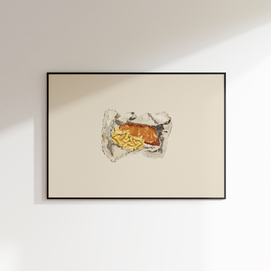 Fish And Chips Print