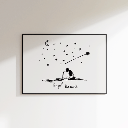 For You The World Print - Refined Spaces 