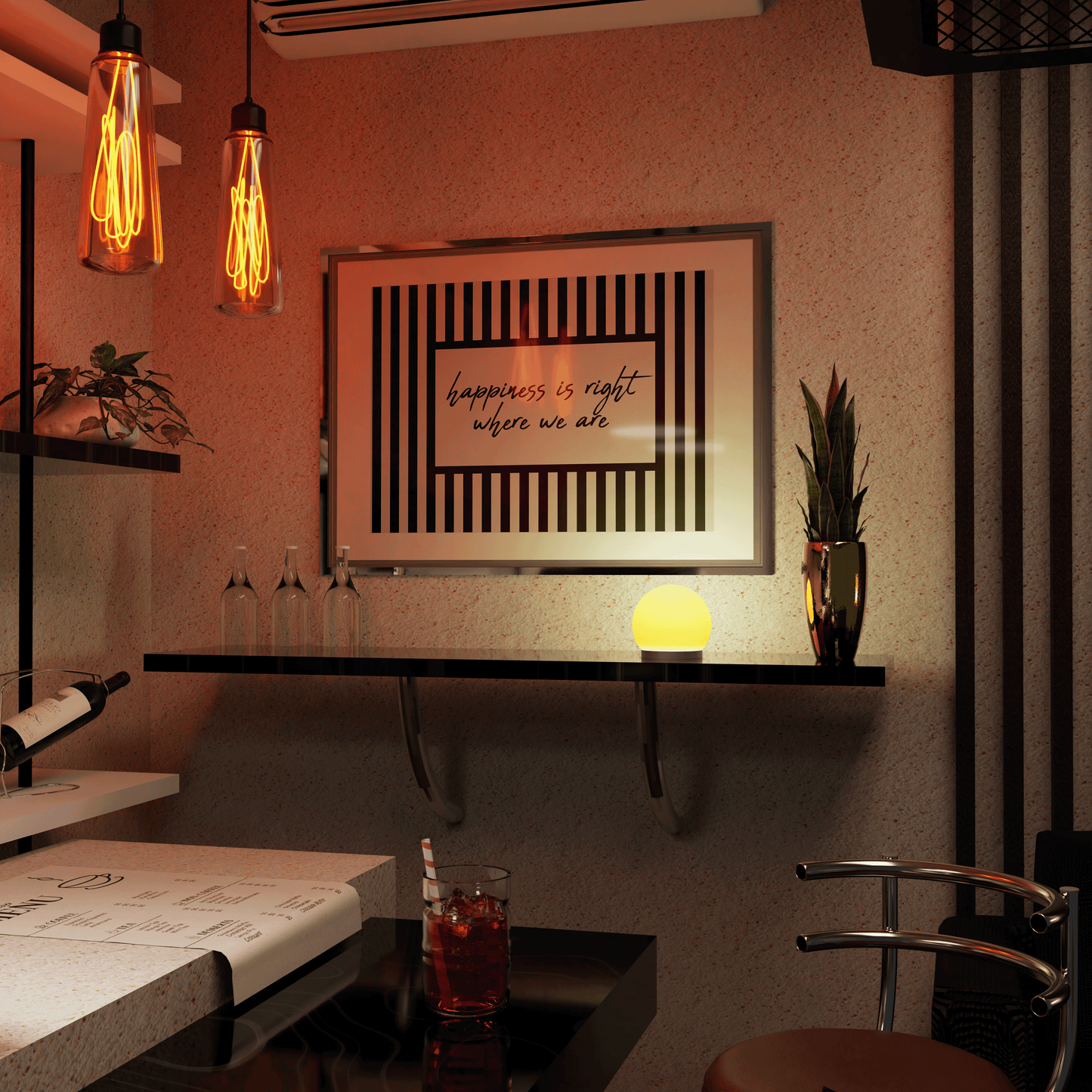 Happiness Is Right Where We Are Print - Refined Spaces