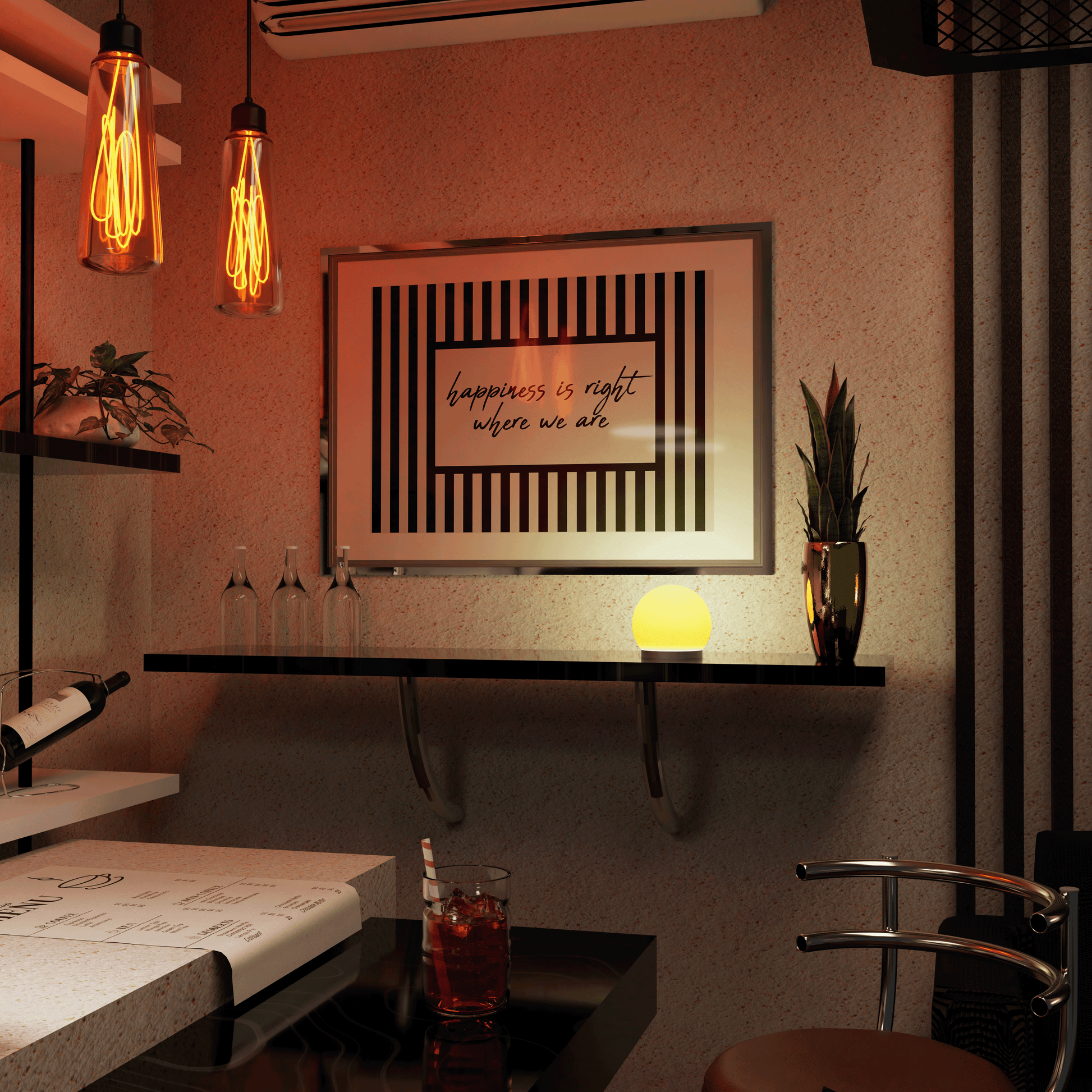 Happiness Is Right Where We Are Print - Refined Spaces