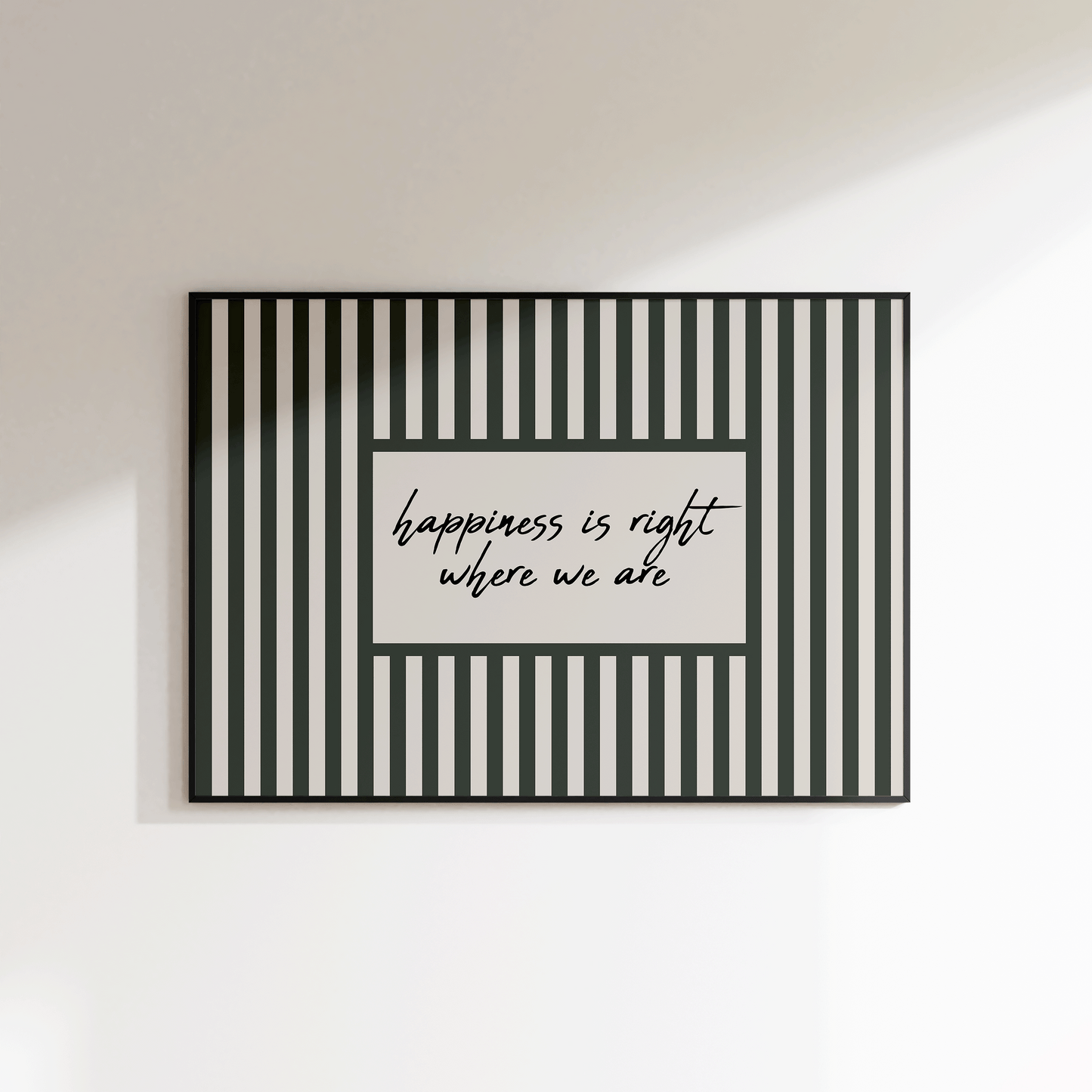 Happiness Is Right Where We Are Print - Refined Spaces