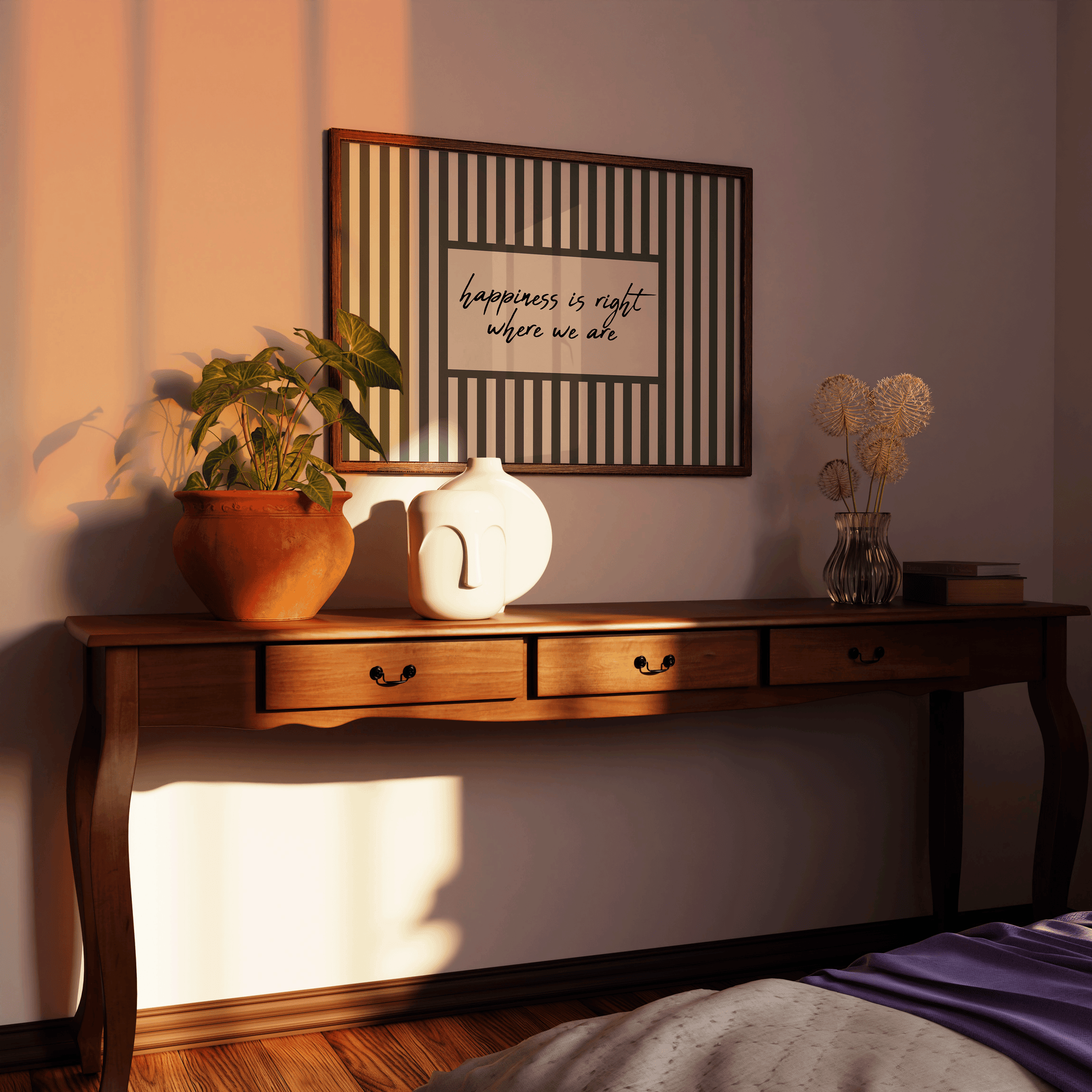 Happiness Is Right Where We Are Print - Refined Spaces