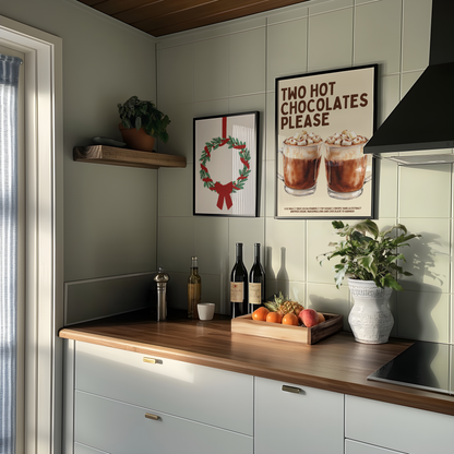Christmas Wreath Print - Refined Spaces