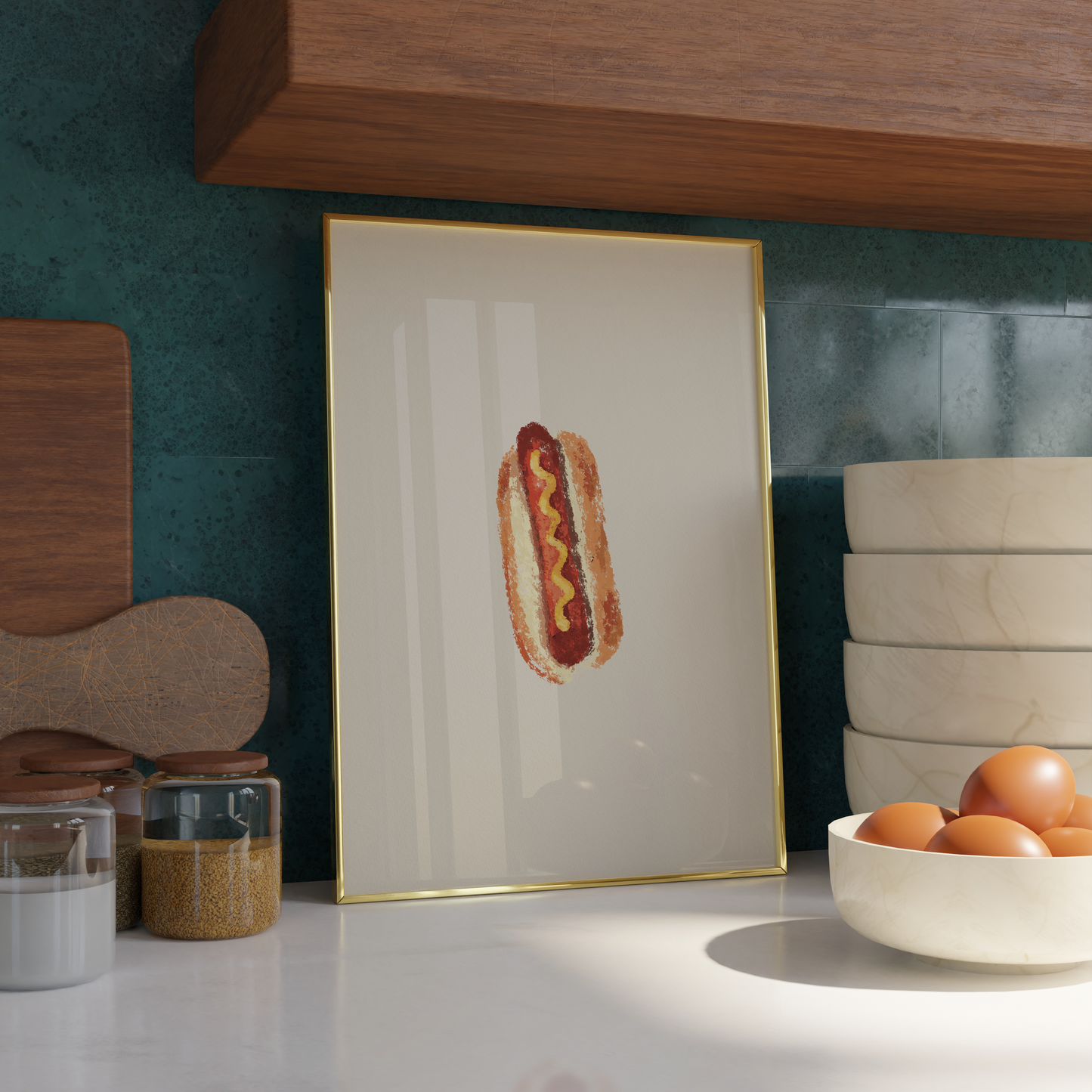 Hot Dog Print