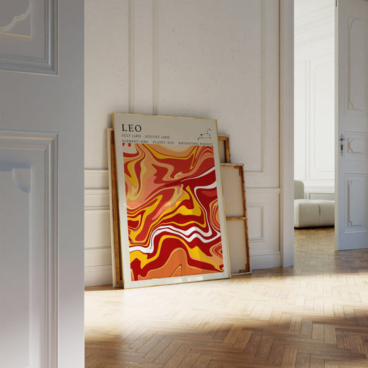 Astrology Print - Leo - Refined Spaces 