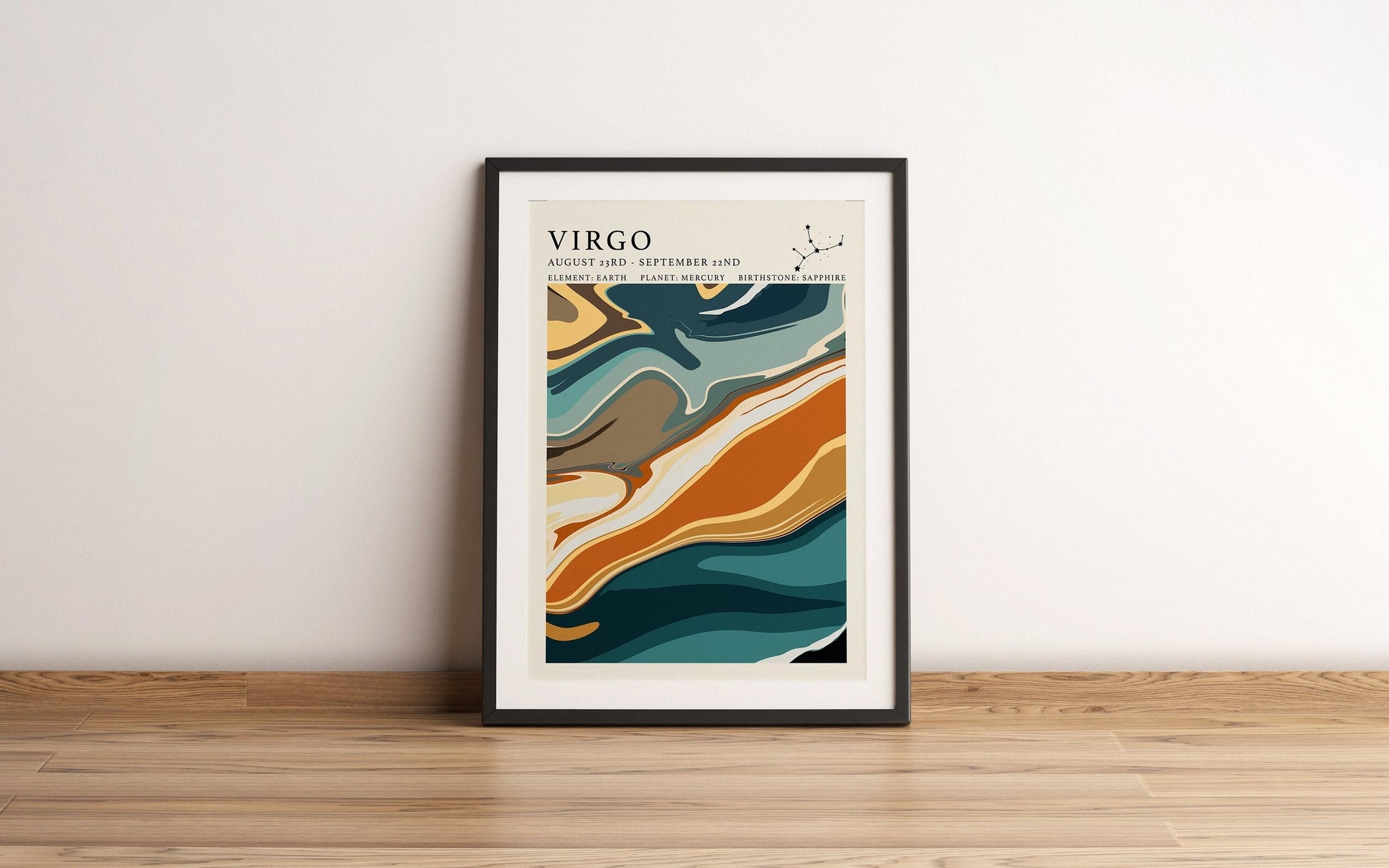 Astrology Print - Virgo - Refined Spaces 