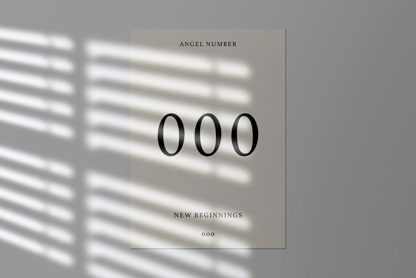 Angel Number Print - 000 - Refined Spaces 