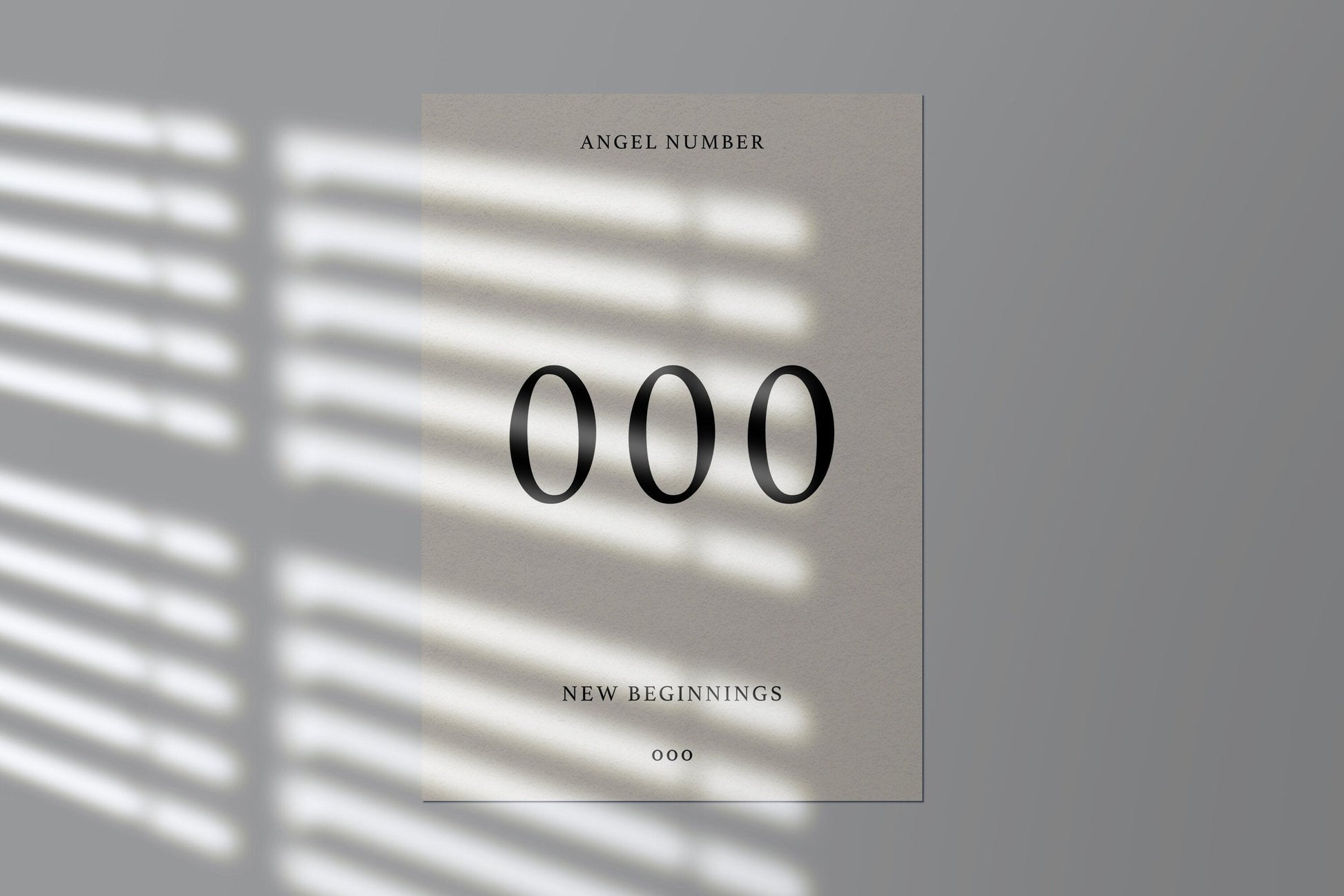 Angel Number Print - 000 - Refined Spaces 