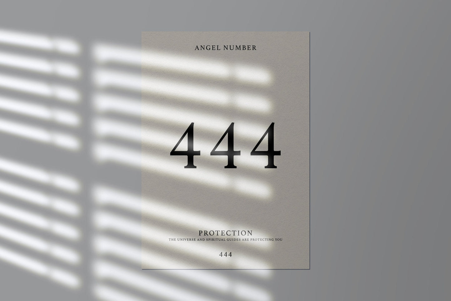 Angel Number Print - 444 - Refined Spaces 