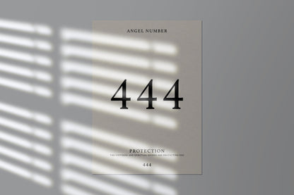 Angel Number Print - 444 - Refined Spaces