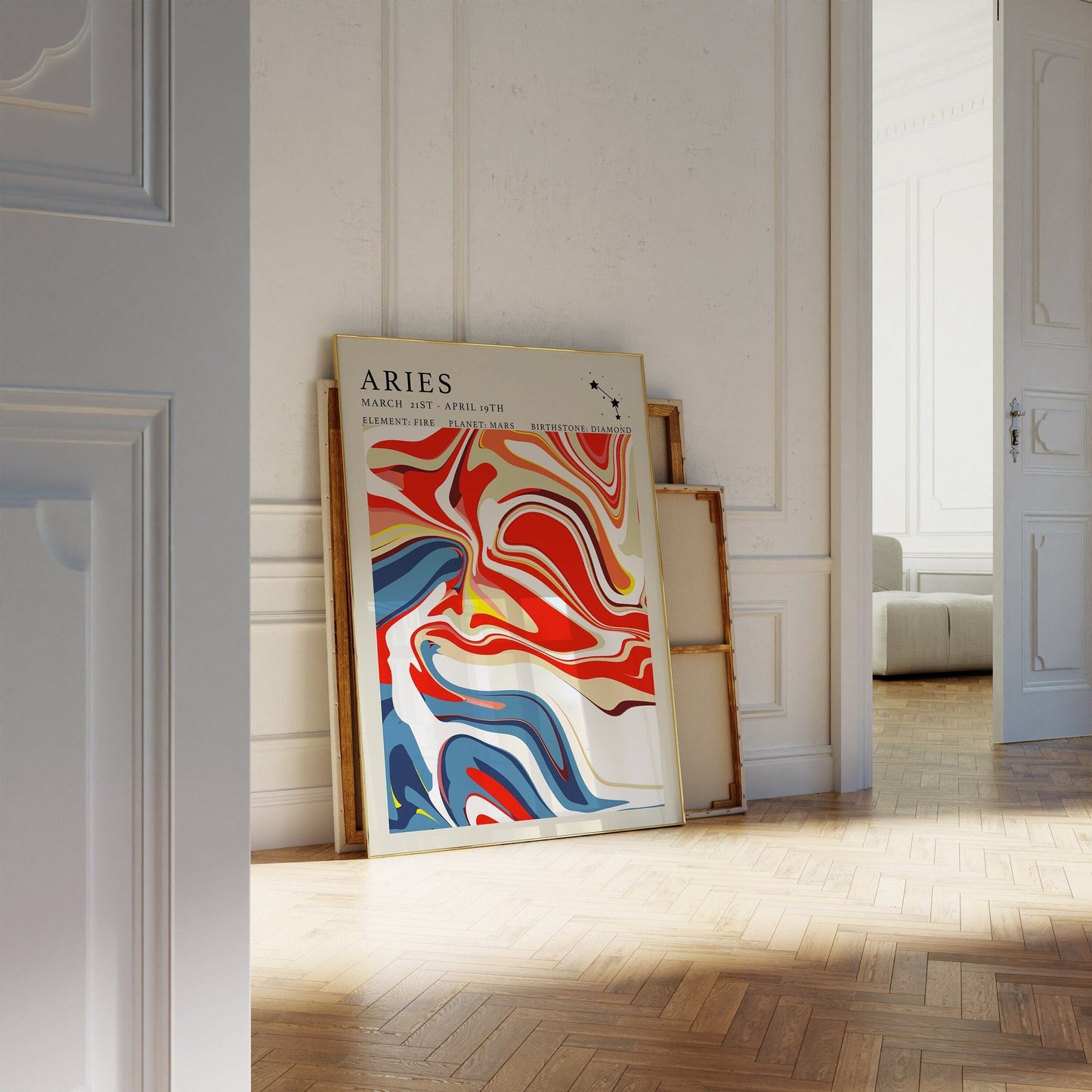 Astrology Print - Aries - Refined Spaces 