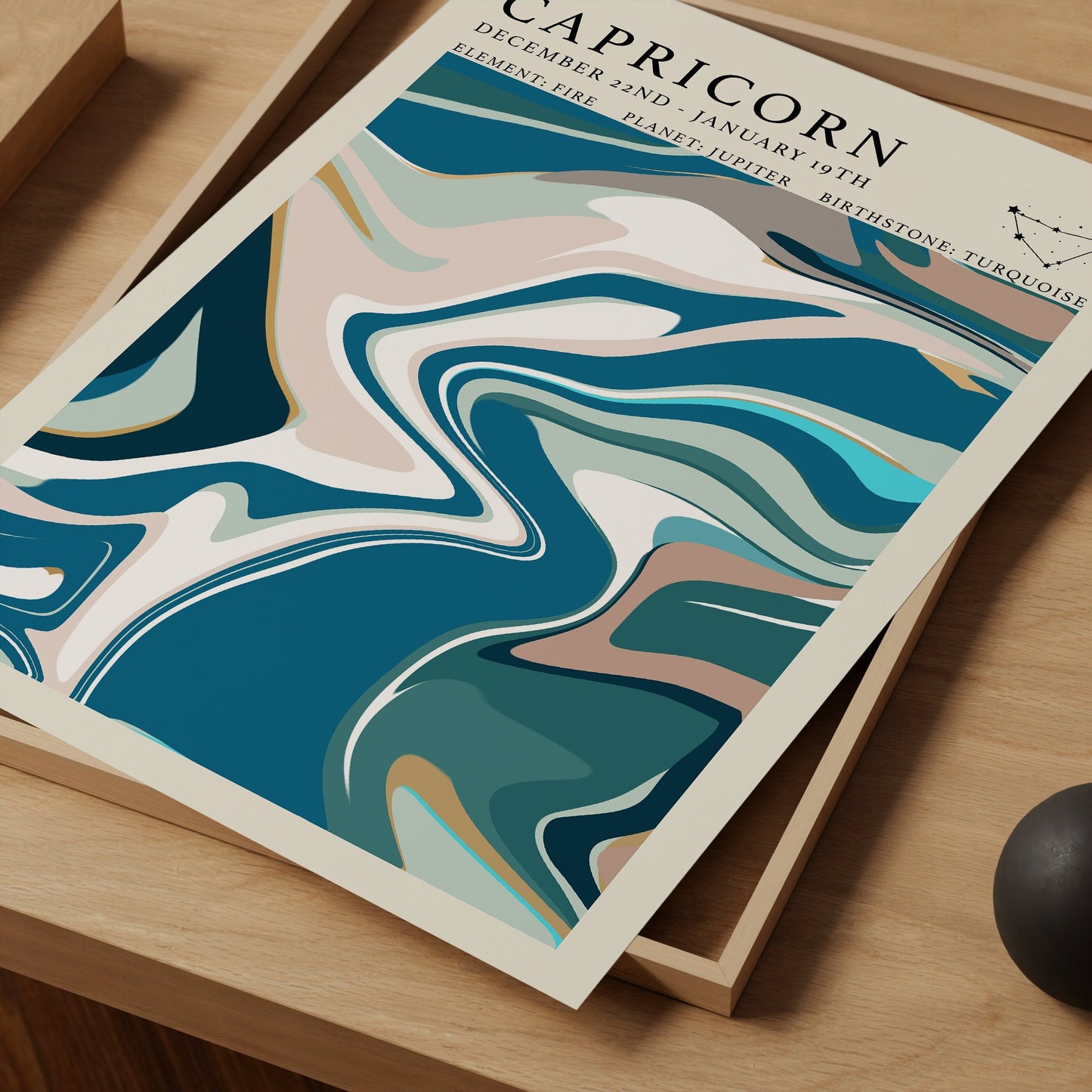 Astrology Print - Capricorn - Refined Spaces 