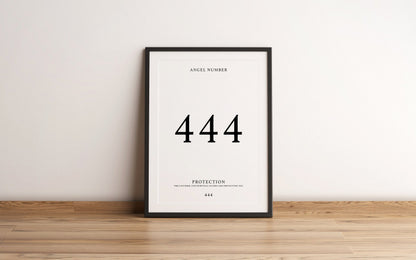 Angel Number Print - 444 - Refined Spaces