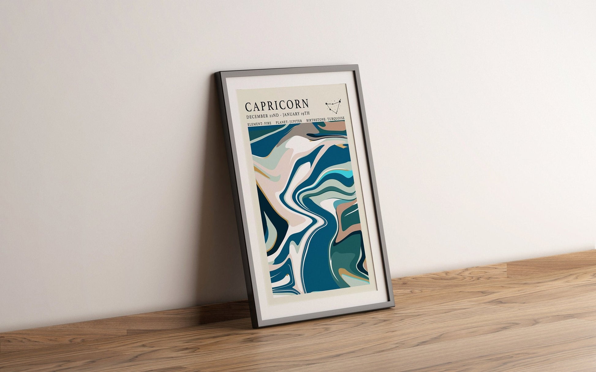 Astrology Print - Capricorn - Refined Spaces 