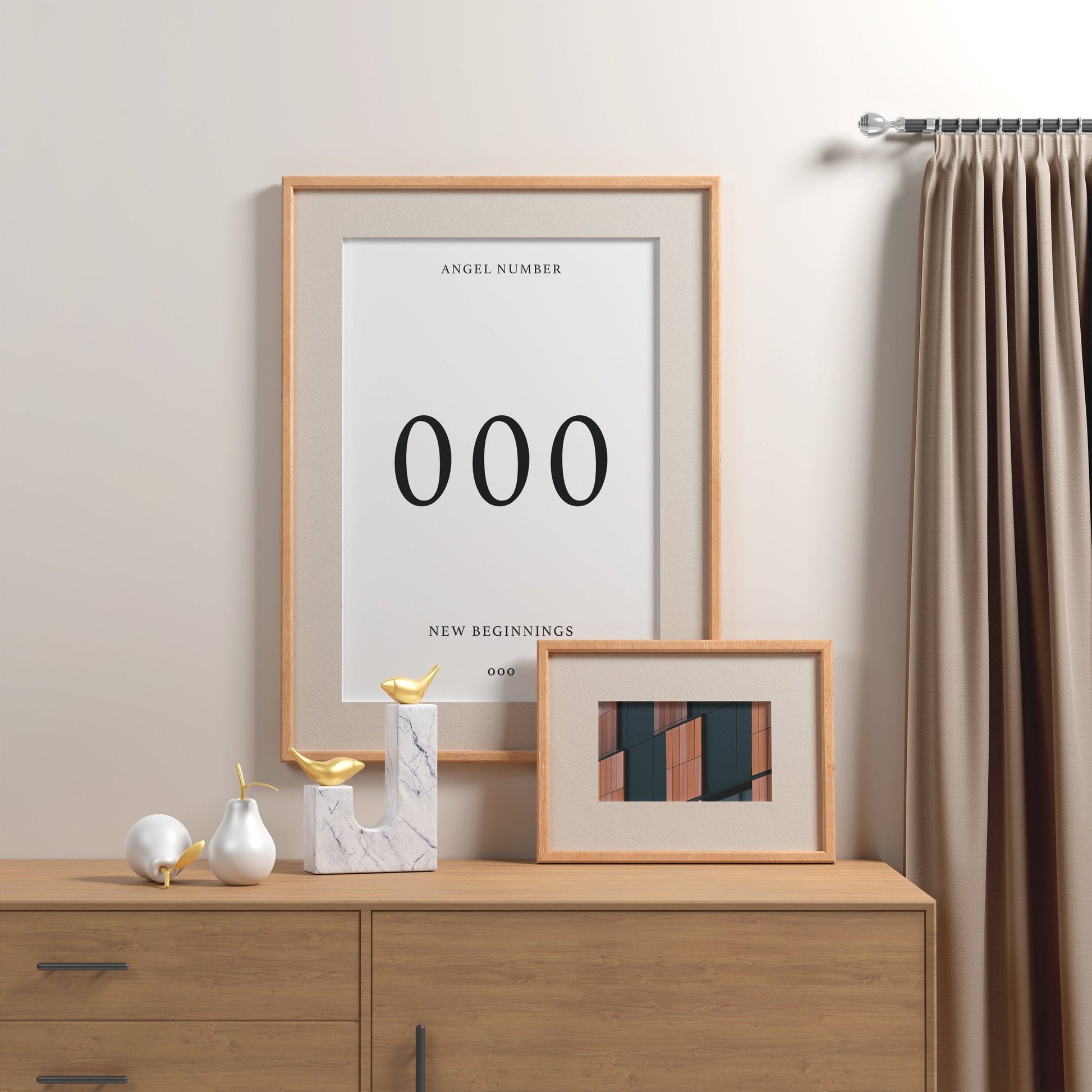 Angel Number Print - 000 - Refined Spaces 