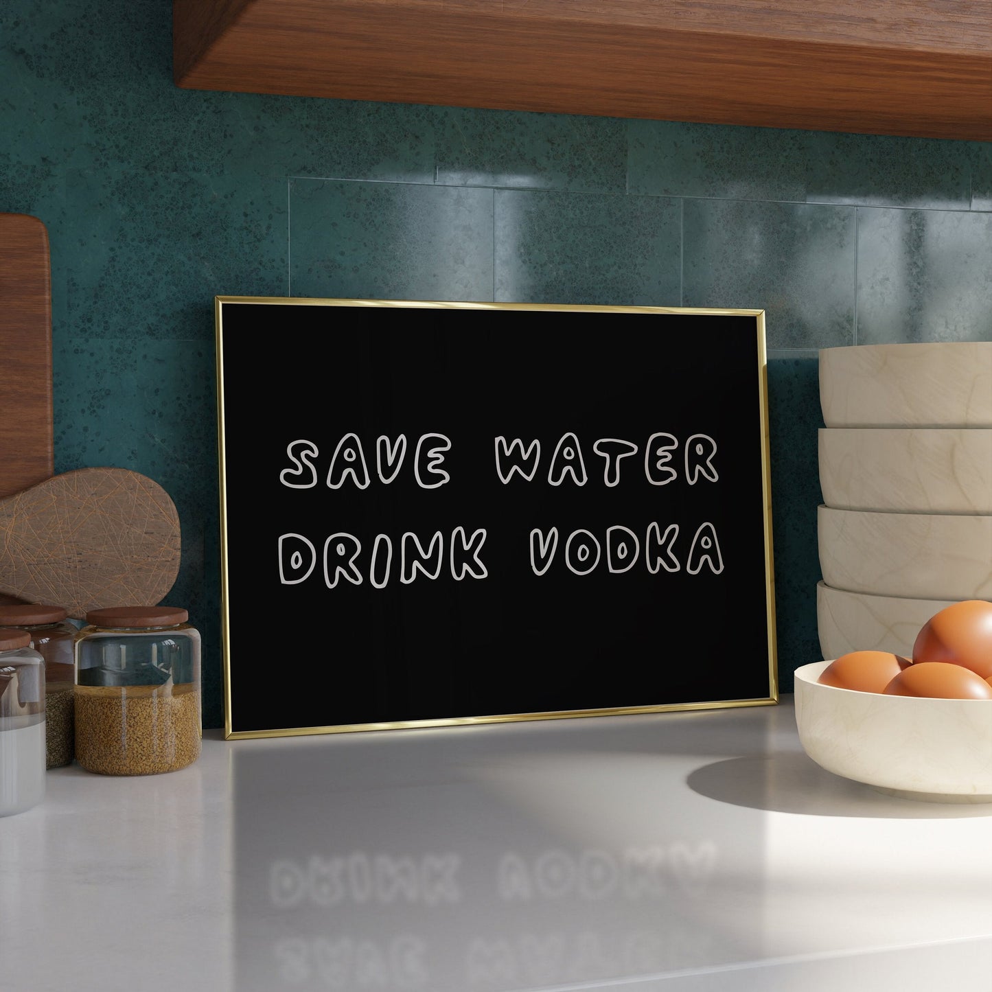 Save water, drink vodka Print - Refined Spaces 