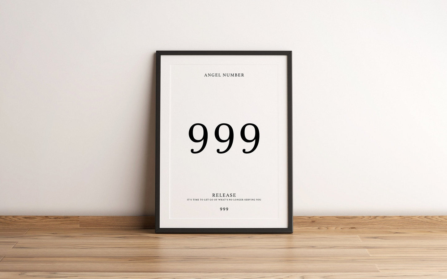 Angel Number Print - 999 - Refined Spaces 