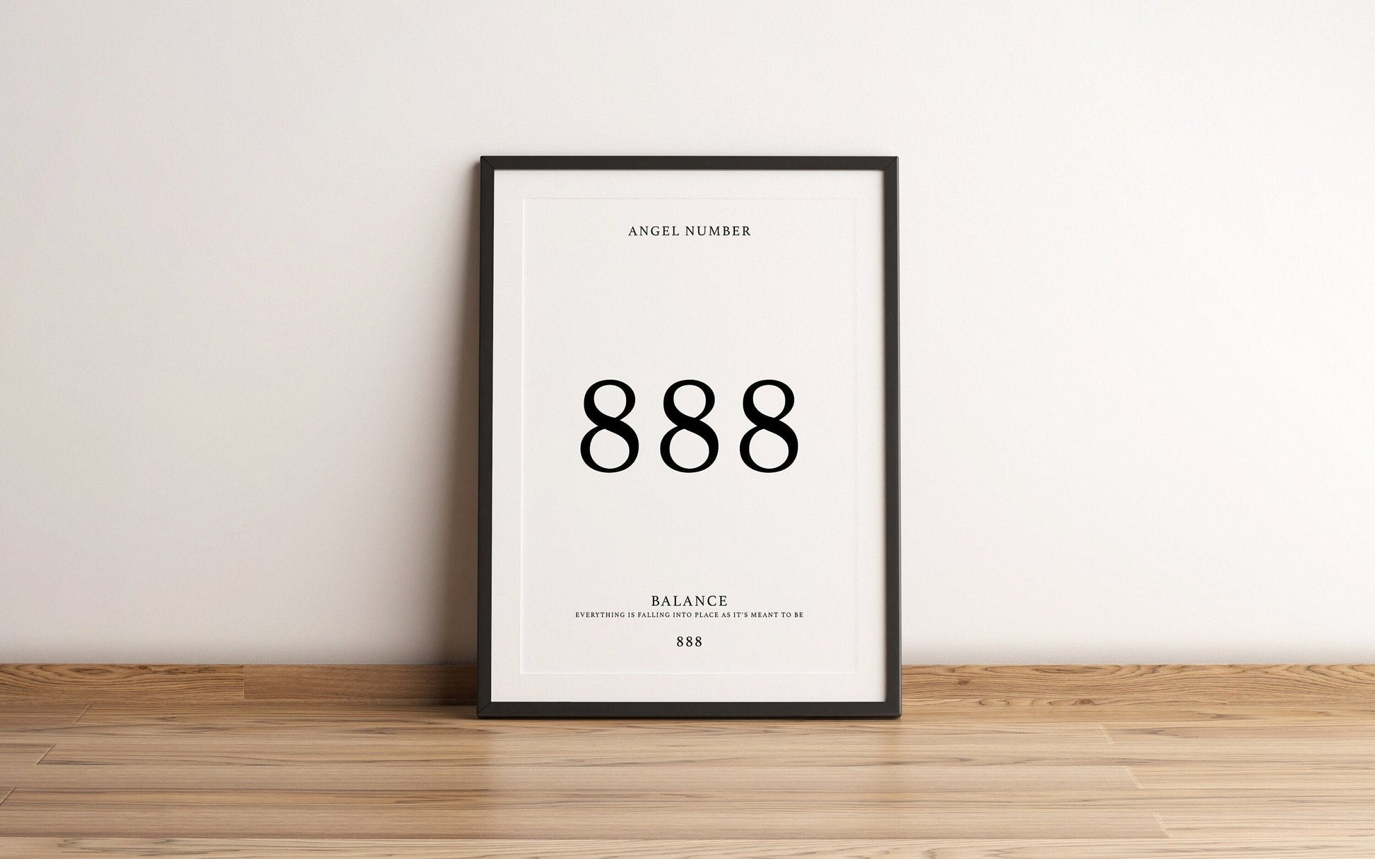 Angel Number Print - 888 - Refined Spaces 