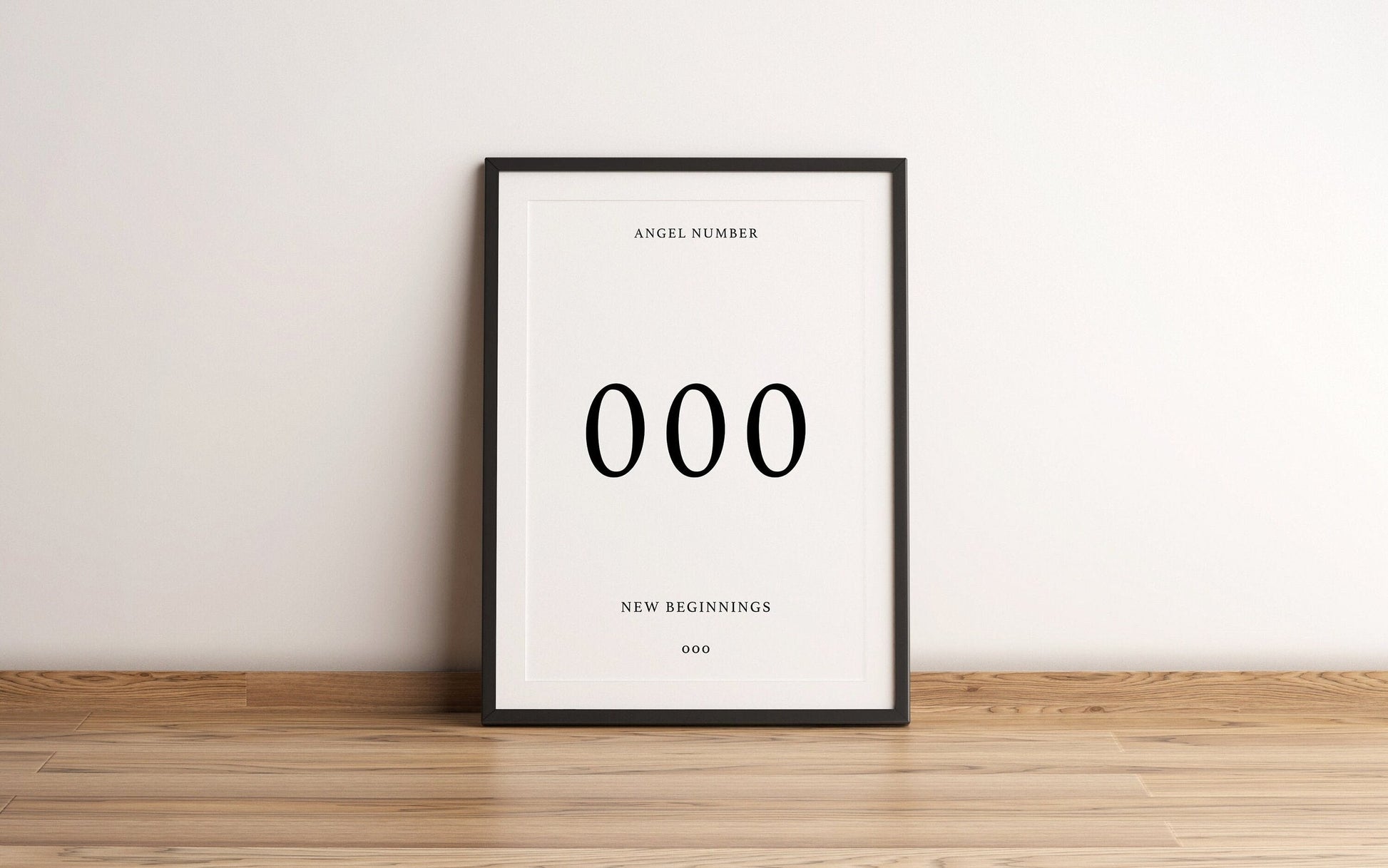 Angel Number Print - 000 - Refined Spaces 