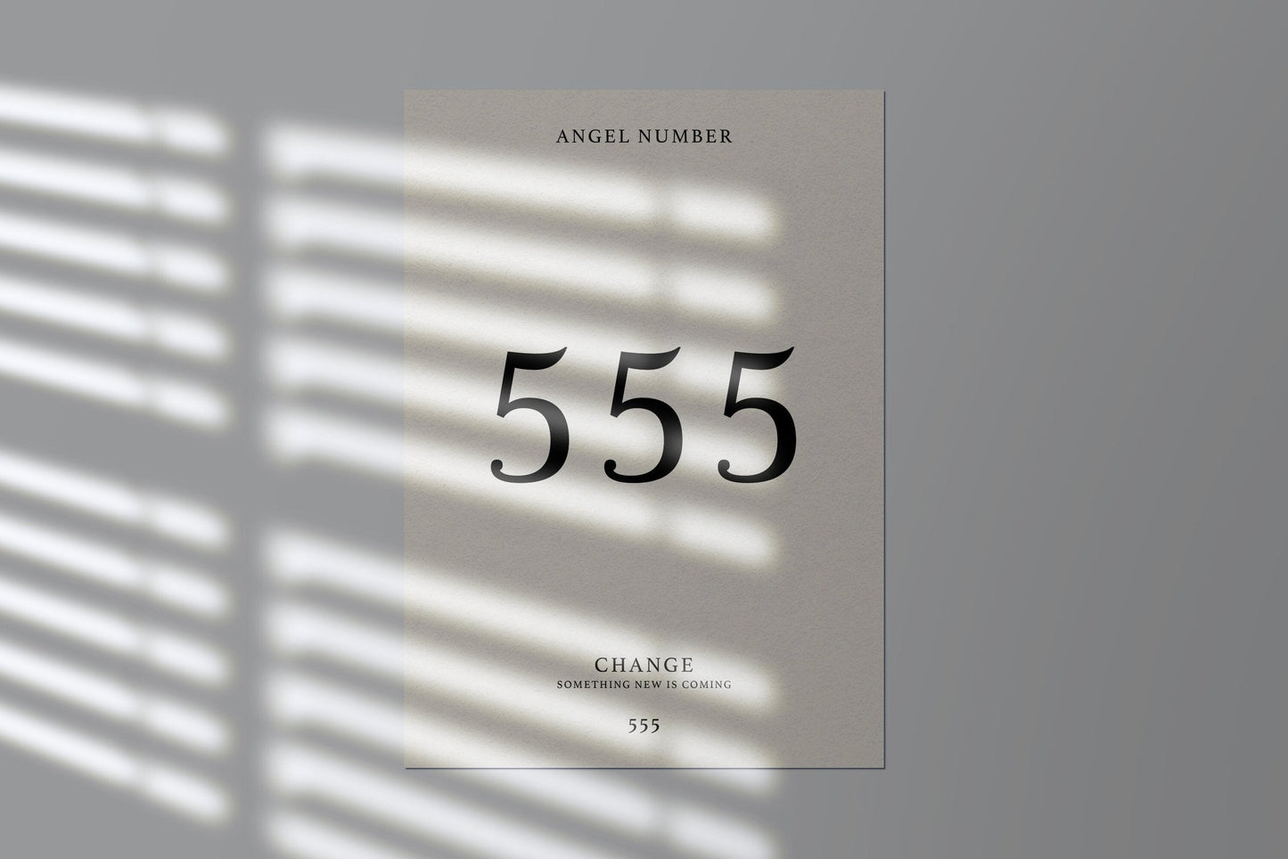 Angel Number Print - 555 - Refined Spaces 