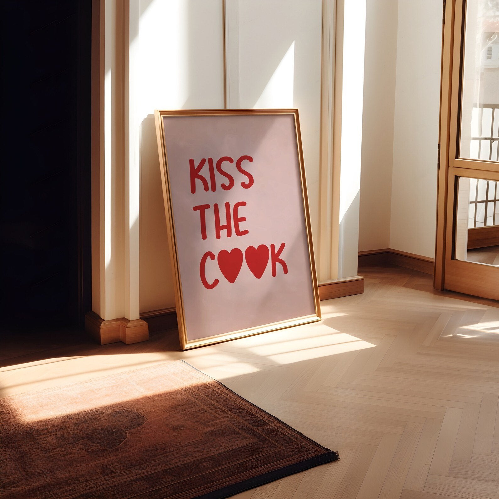 Kiss the Cook Print - Refined Spaces 