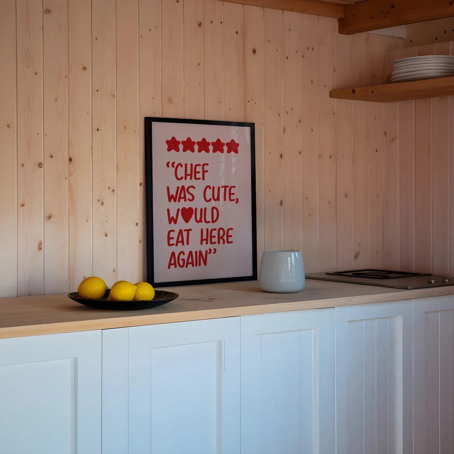 Chef Was Cute Print - Refined Spaces 