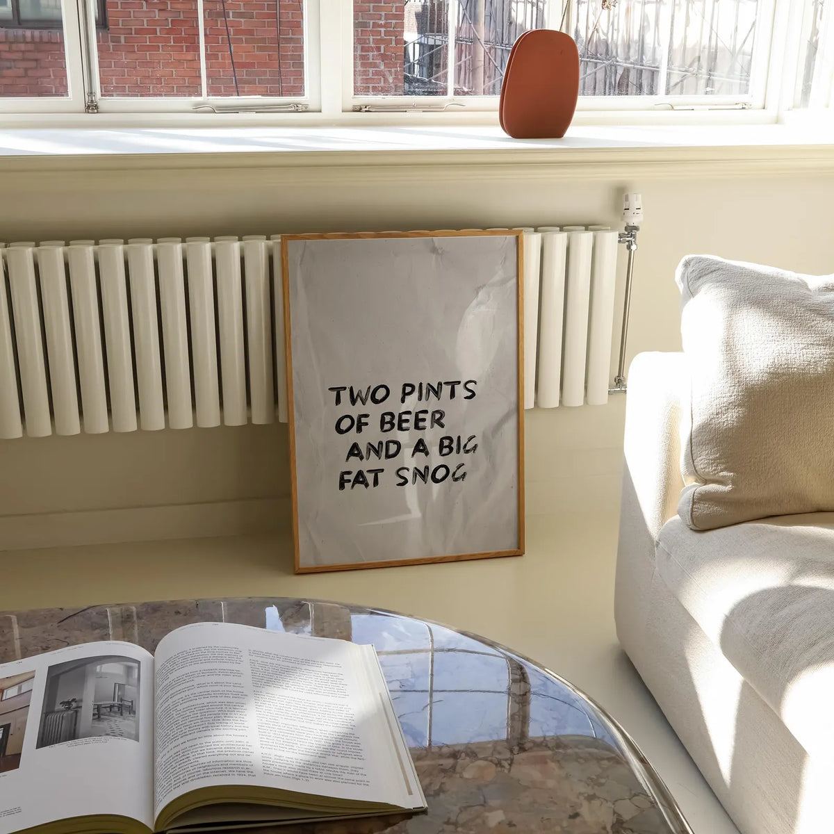 Two Pints Of Beer And A Big Fat Snog Print