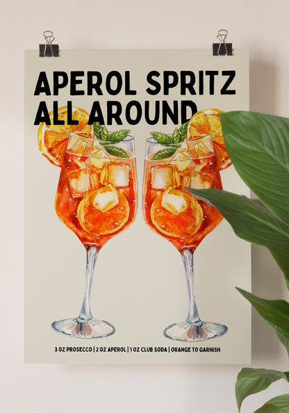 Aperol Spritz Print - Refined Spaces