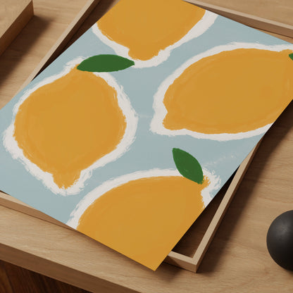 Lemon Print - Fruit print - Minimalist Print - Trendy Print - Kitchen Prints - Kitchen Wall Art Dining Room Prints Lemon print set