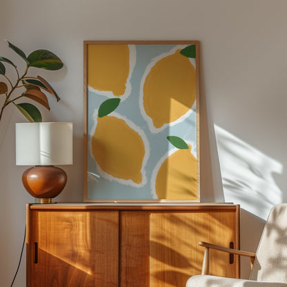Lemon Print - Fruit print - Minimalist Print - Trendy Print - Kitchen Prints - Kitchen Wall Art Dining Room Prints Lemon print set