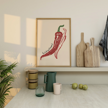 Chilli Pepper Print - Refined Spaces