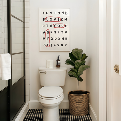 Love You Bye Print - Refined Spaces