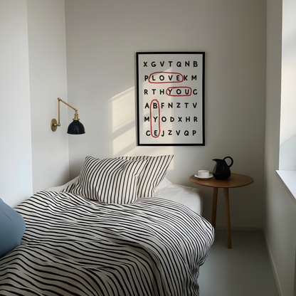 Love You Bye Print - Refined Spaces