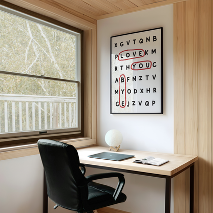 Love You Bye Print - Refined Spaces