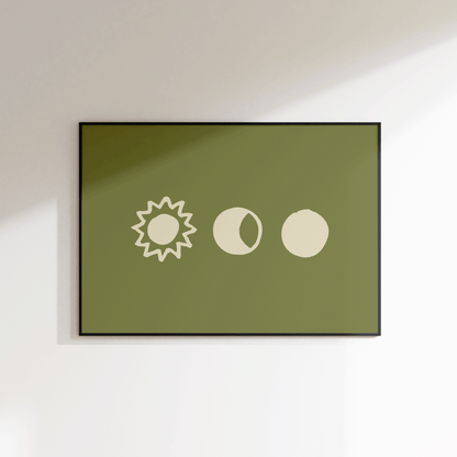 Sun and Moon Print - Refined Spaces