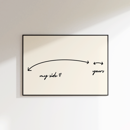 His and Hers Bedroom Print - Refined Spaces 