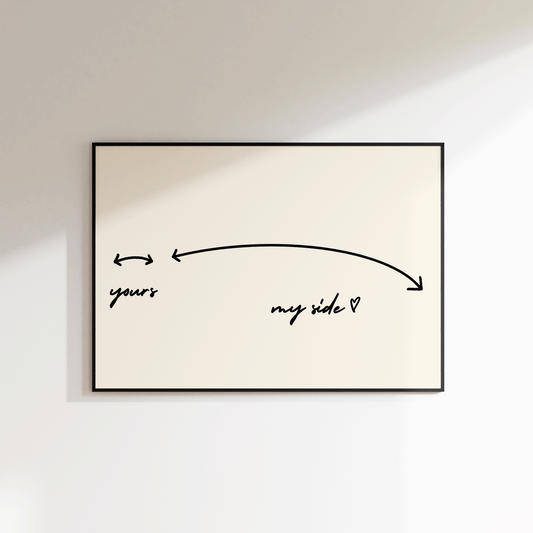 His and Hers Bedroom Print - Refined Spaces 