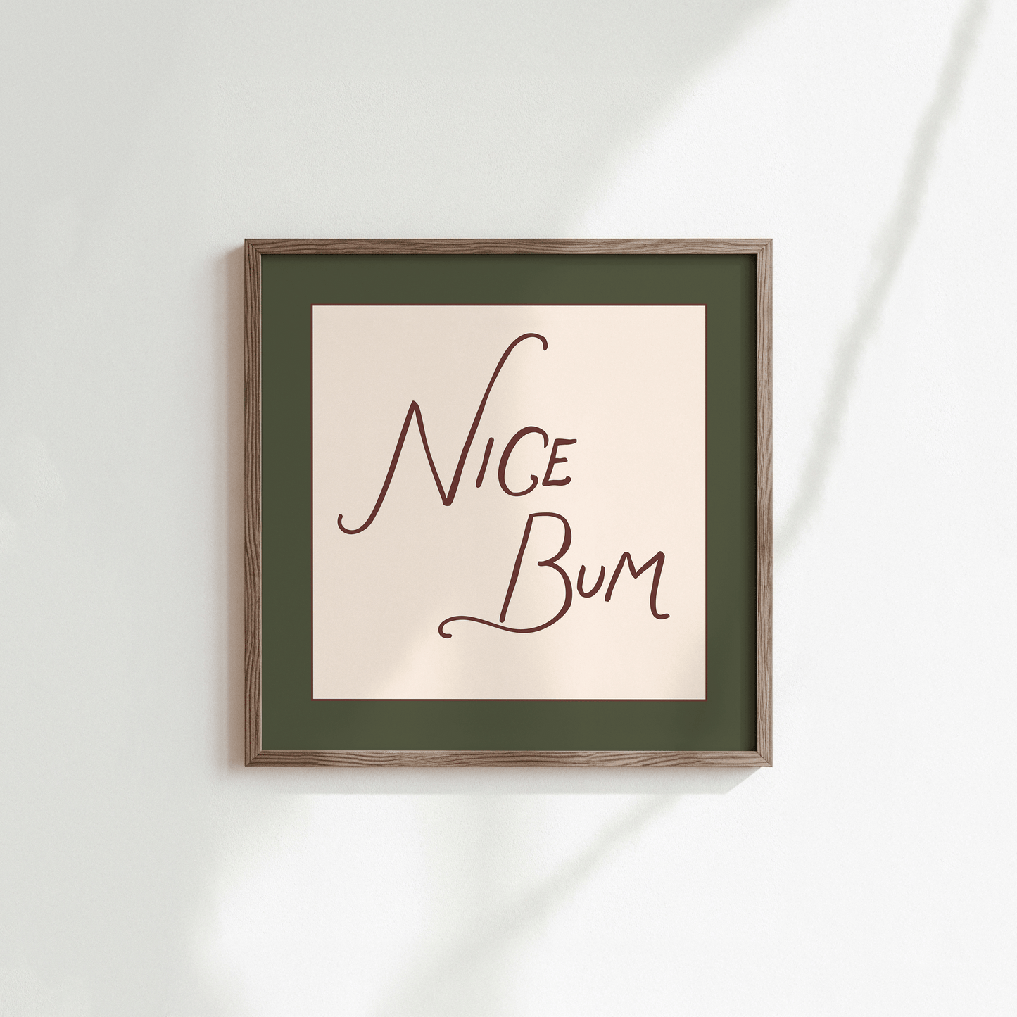 Nice Bum Square Print - Refined Spaces 