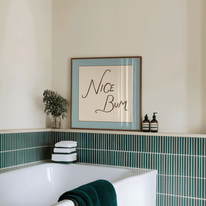 Nice Bum Square Print - Refined Spaces 