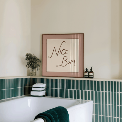 Nice Bum Square Print - Refined Spaces 