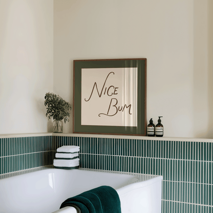Nice Bum Square Print - Refined Spaces 