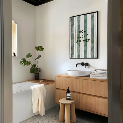 How Lucky Are We? Print - Refined Spaces