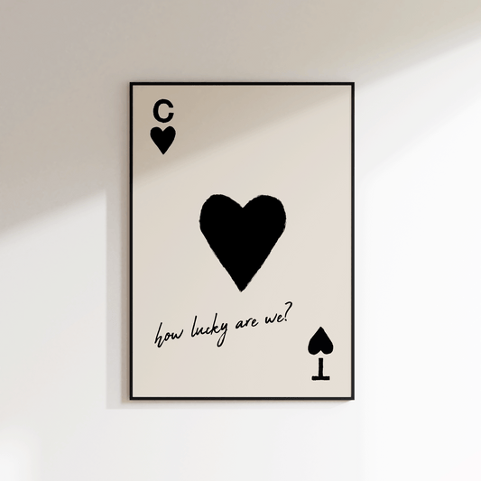 Personalised How Lucky Are We Print