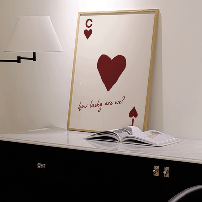 Personalised How Lucky Are We Print - Refined Spaces 