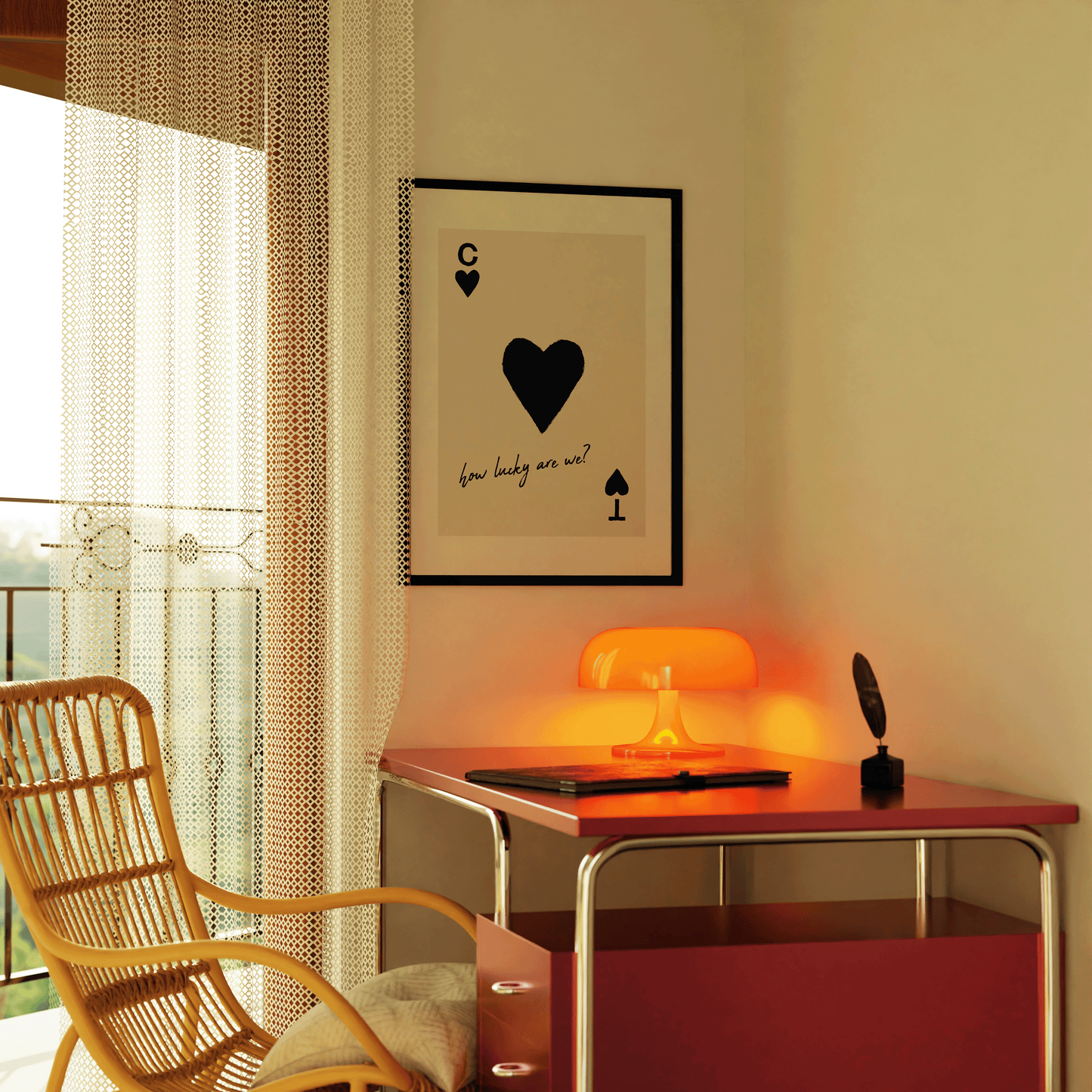 Personalised How Lucky Are We Print - Refined Spaces 