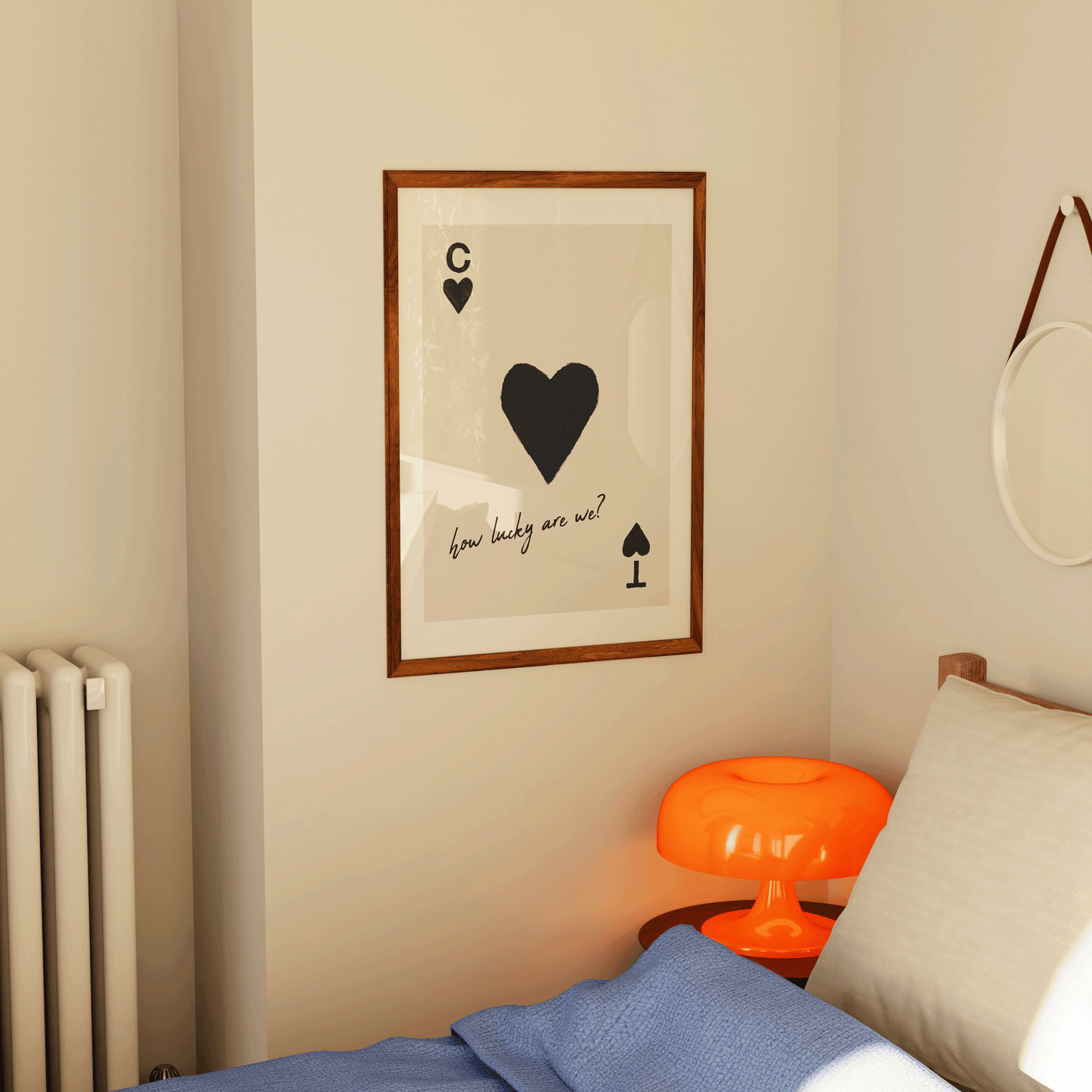 Personalised How Lucky Are We Print - Refined Spaces 