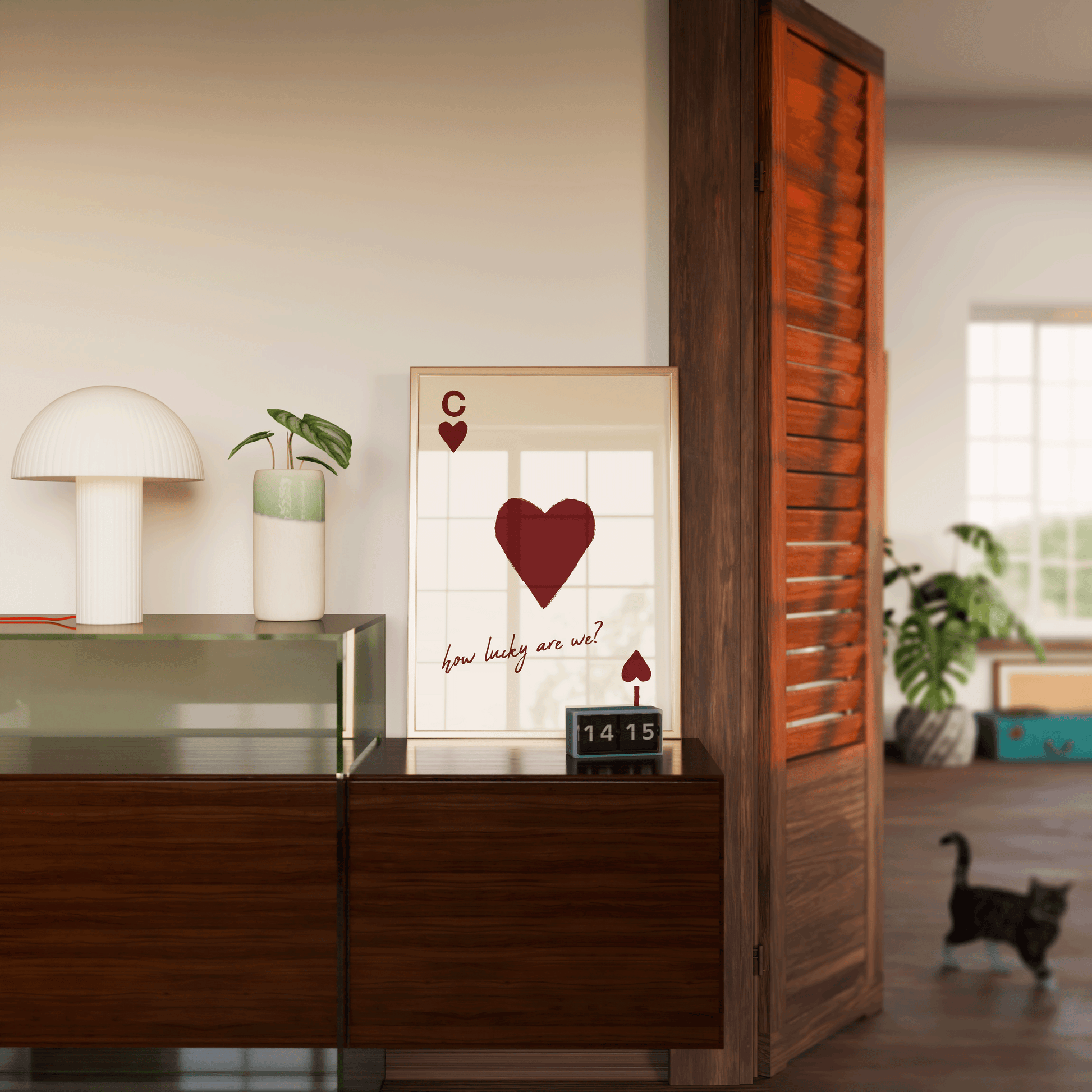 Personalised How Lucky Are We Print - Refined Spaces 