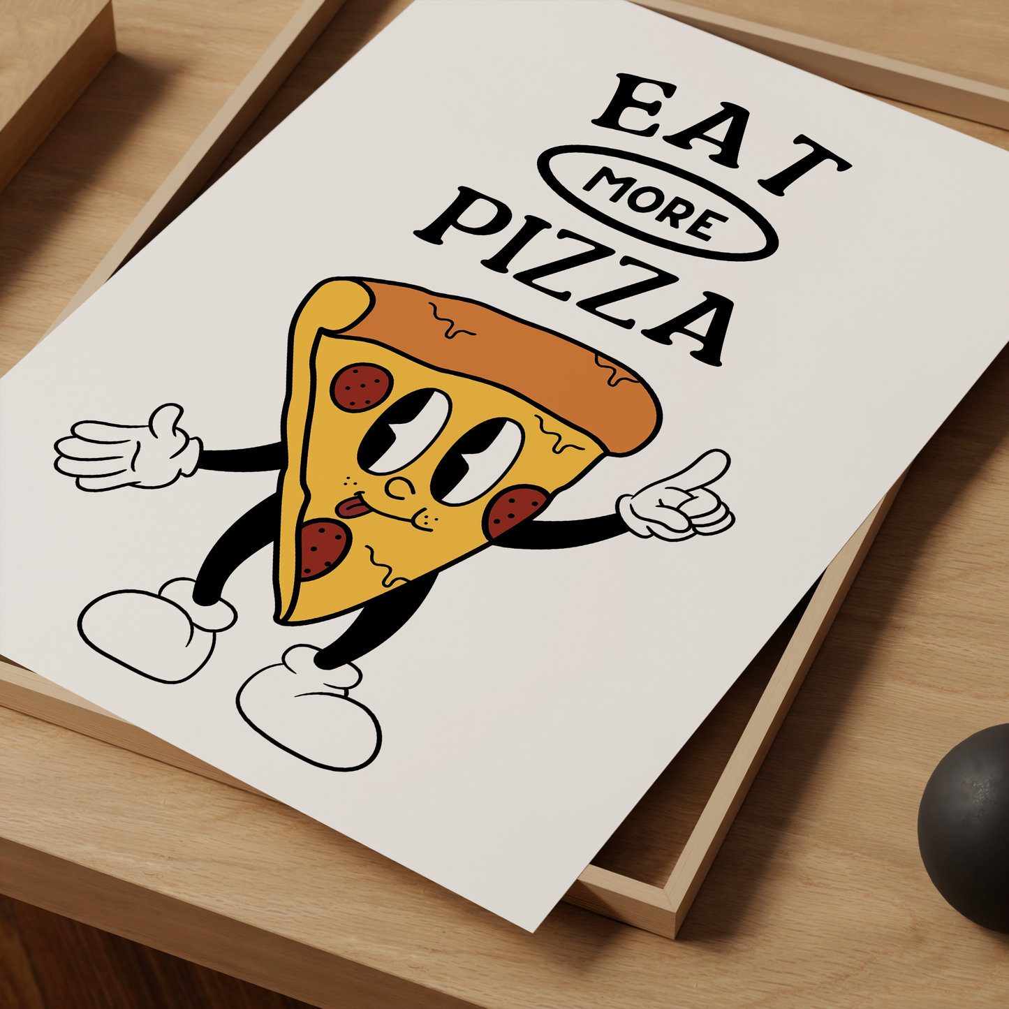 Eat More Pizza Print