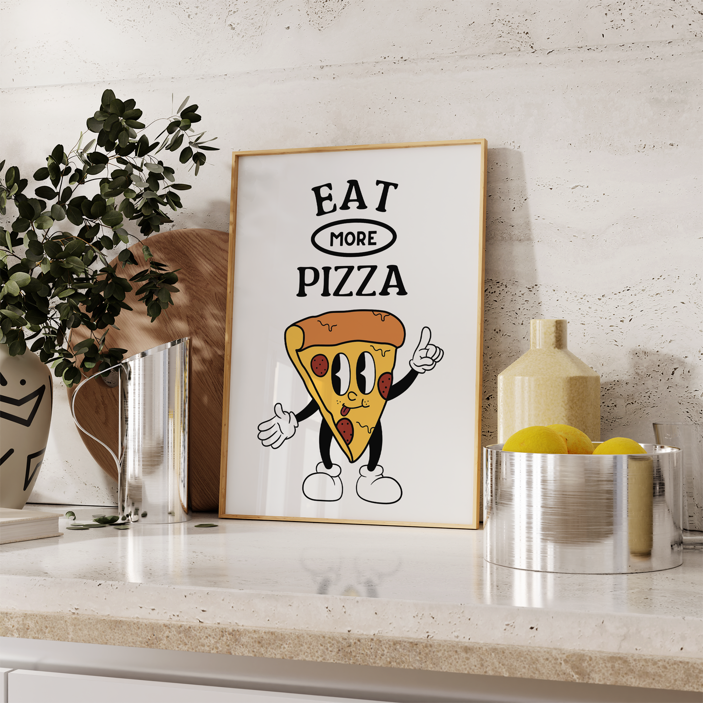 Eat More Pizza Print